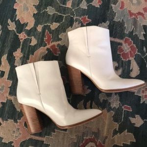 White ankle boots!!!